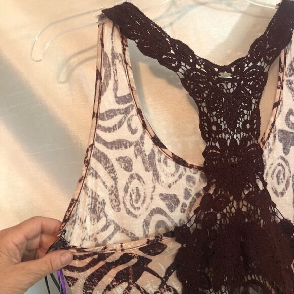 NWT DEX Women's Tank  Top Aztec Wine/Salmon Ladies Lg - Picture 9 of 16